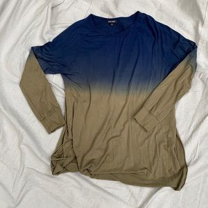 Dear John long sleeve tie/dye shirt Med